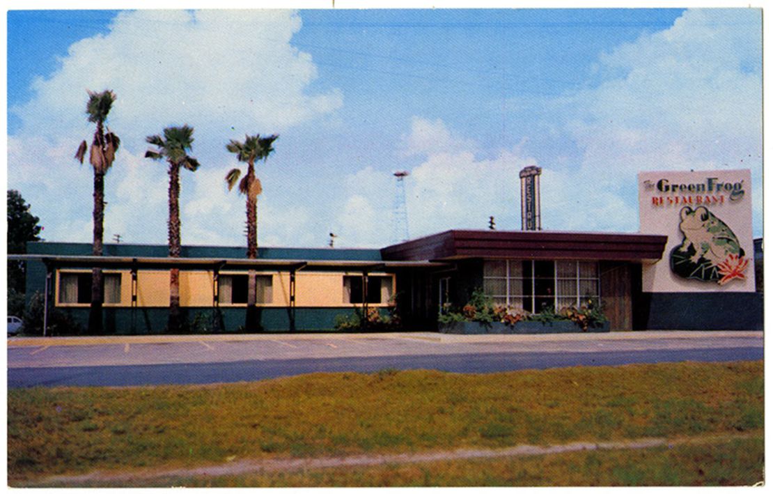 The Green Frog restaurant in Waycross, Georgia, in 1961.